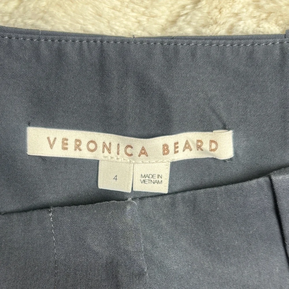 Veronica Beard Mahary High-Waisted ink color Pants